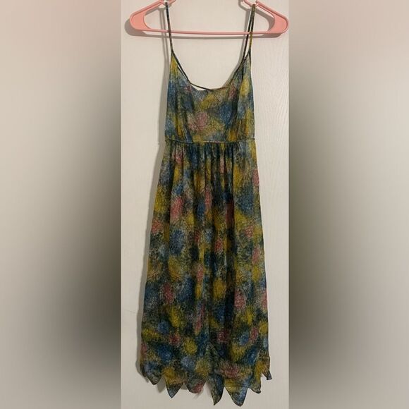 Munsingwear Green Dress | See through 100% Nylon Tricot fabric | Size 36 - Picture 1 of 7